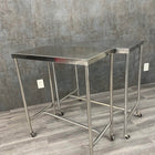 Stainless Steel Mobile Back Table w Removable Top - NMD -Angelus Medical