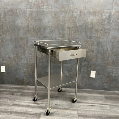 Stainless Steel Utility Table with Shelf and Drawer - NMD -Angelus Medical