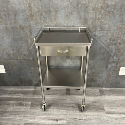 Stainless Steel Utility Table with Shelf and Drawer - NMD -Angelus Medical