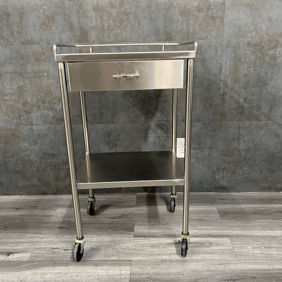 Stainless Steel Utility Table with Shelf and Drawer - NMD -Angelus Medical