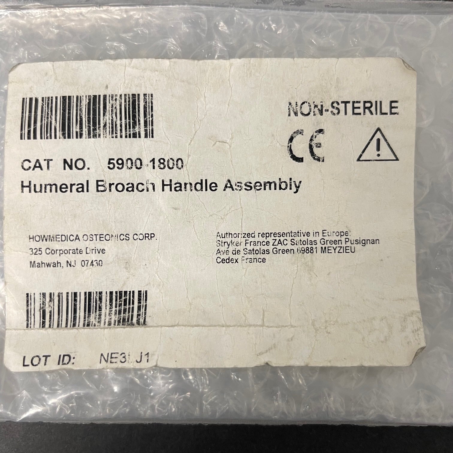 Stryker Humeral Broach Handle Assembly (New) - Stryker -Angelus Medical