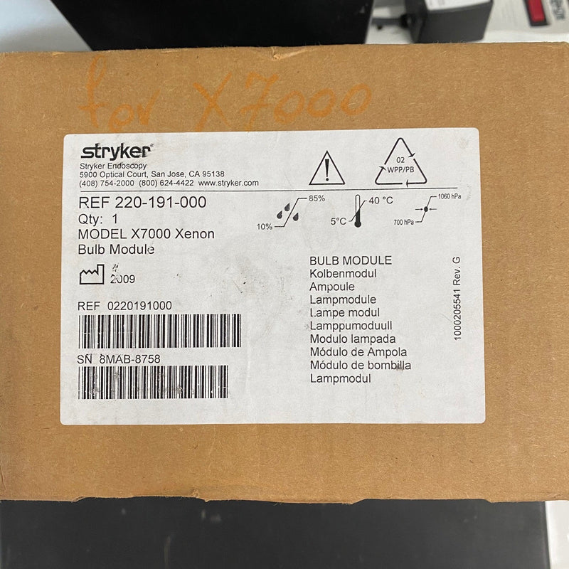Stryker X7000 Lamp and housing (New) - Clearance - Stryker -Angelus Medical
