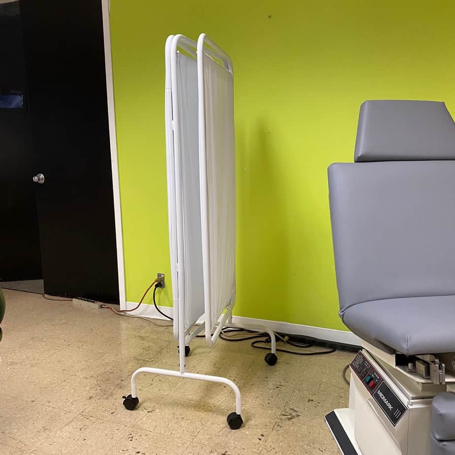 Three Fold Roll away Privacy Screen (New) - NMD -Angelus Medical