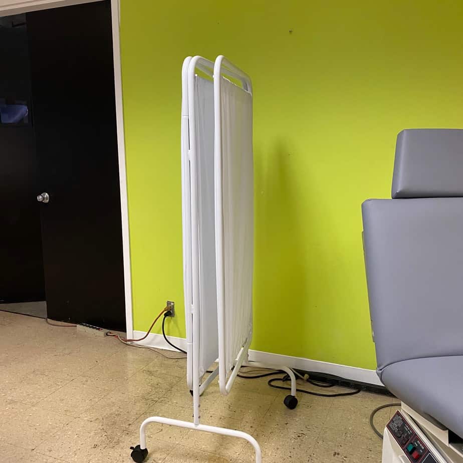 Three Fold Roll away Privacy Screen (New) - NMD -Angelus Medical