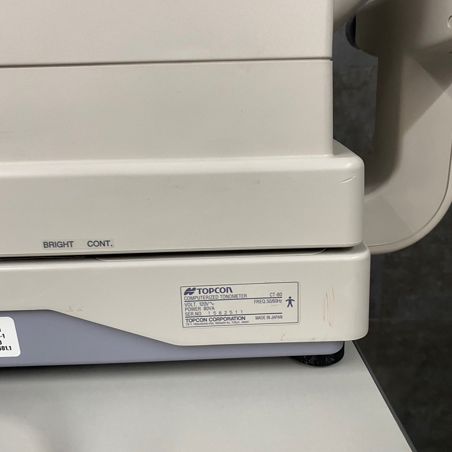 TopCon CT-80 Non-Contact Tonometer