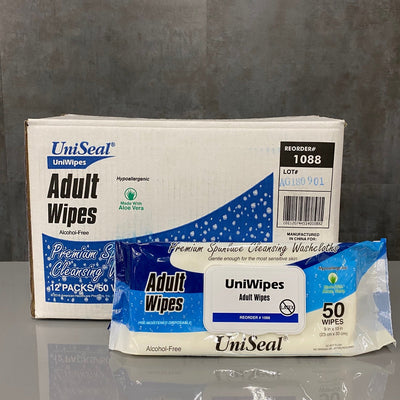 Uniseal Premium Cleansing Oversize Washcloths with Aloe - Uniseal -Angelus Medical