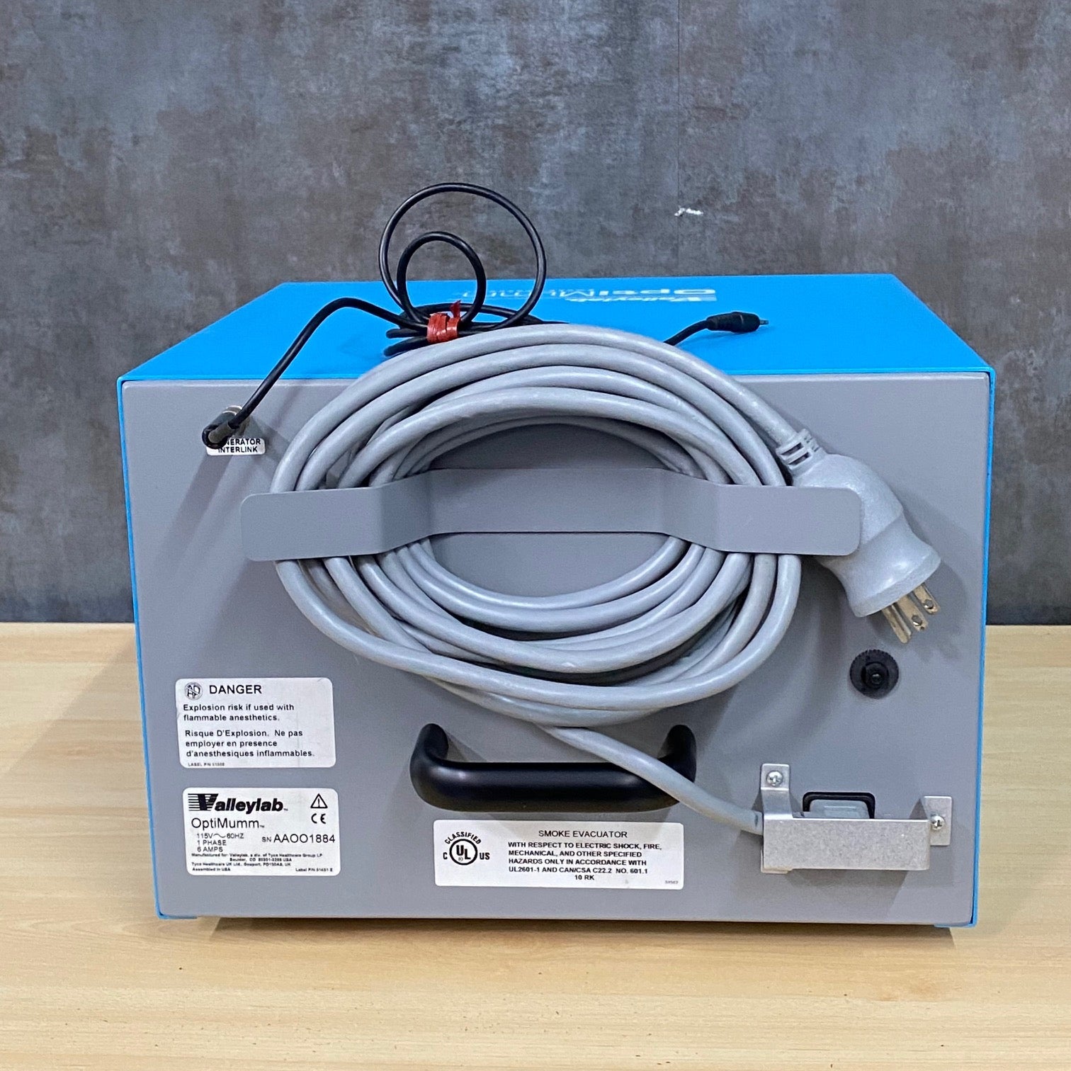 Valleylab OptiMumm Smoke Evacuator - Valleylab -Angelus Medical