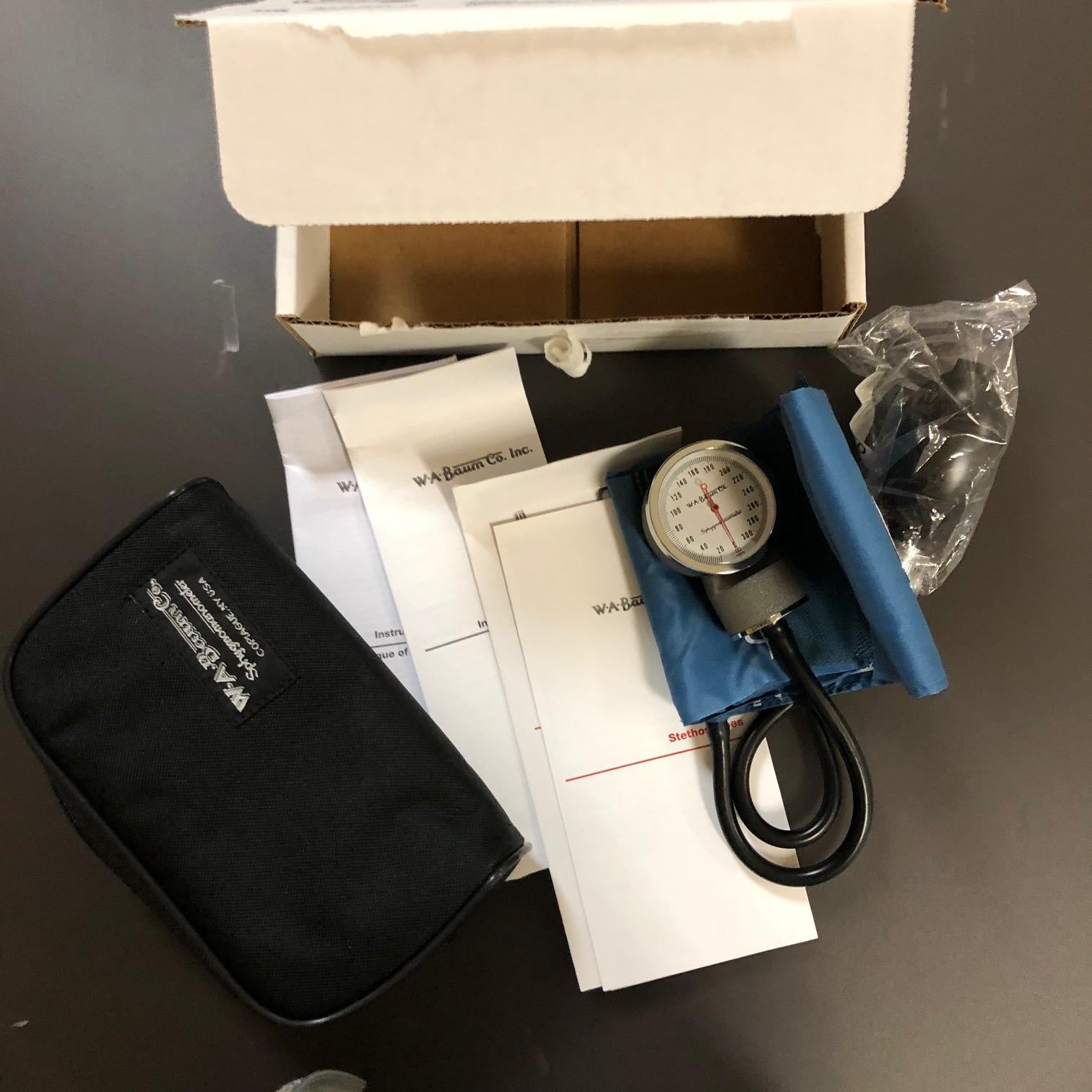 W.A.Baum Pocket Aneroid with Cuff and Case - W. A. Baum -Angelus Medical