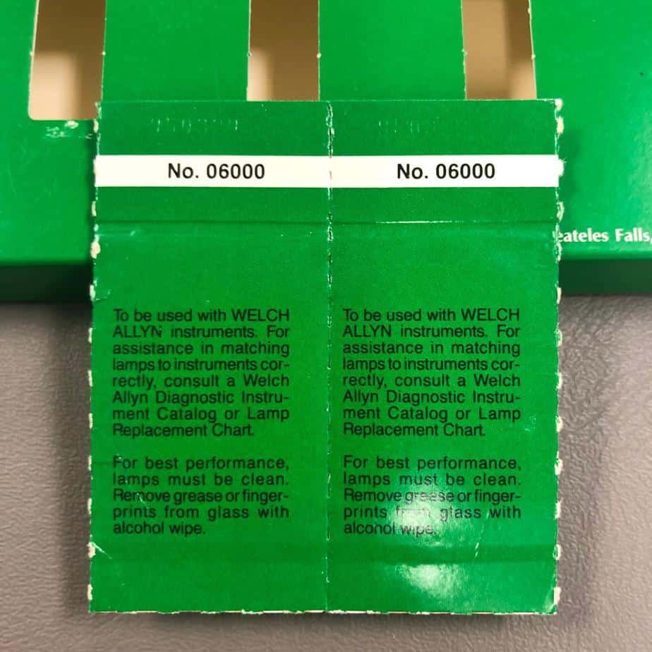 Welch Allyn 06000 Light Bulb- Each (New) - Welch Allyn -Angelus Medical
