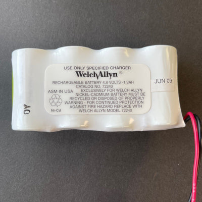 Welch Allyn 72240 Rechargeable Battery (New) - Welch Allyn -Angelus Medical