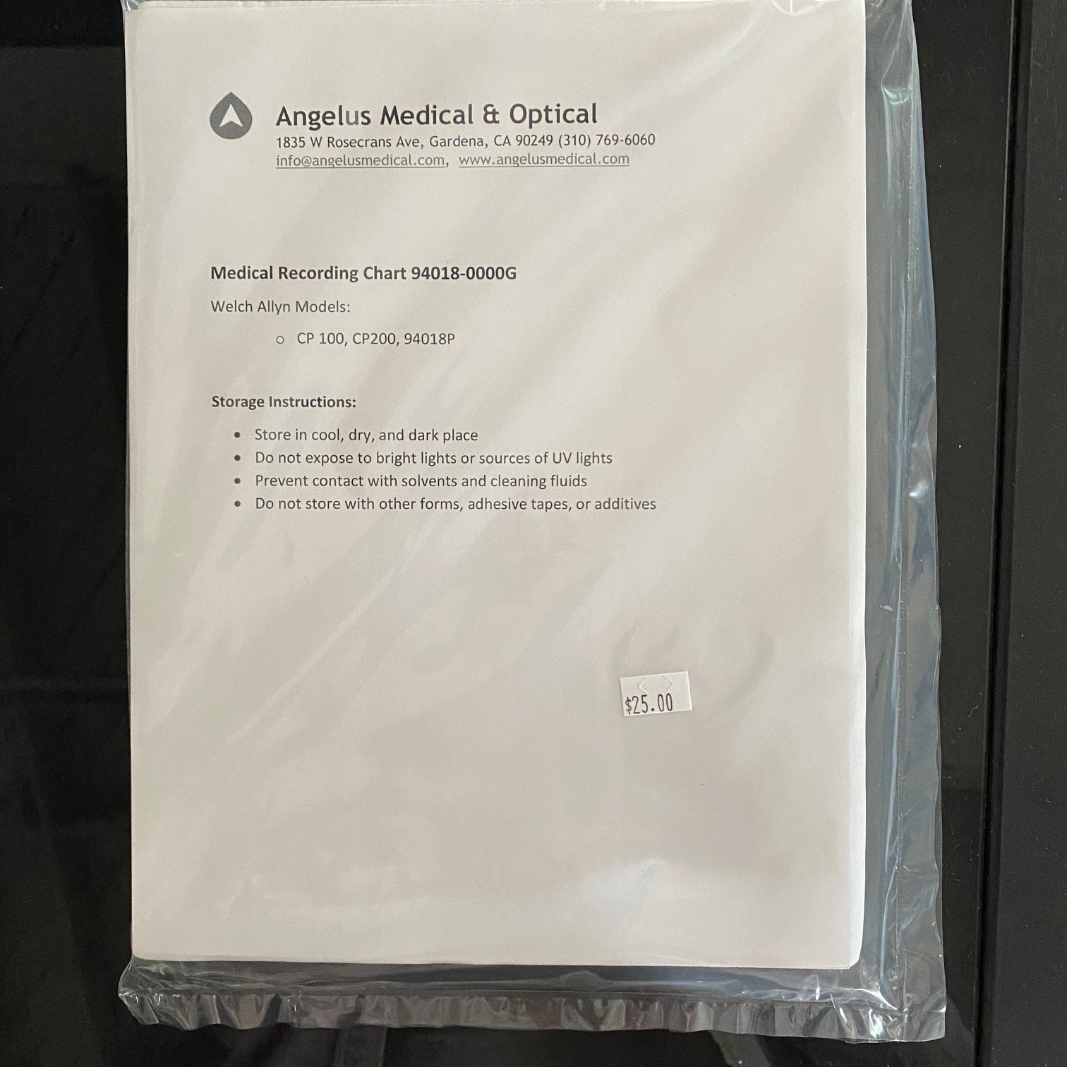 Welch Allyn CP150, CP100, CP200 ECG Paper (New) - Welch Allyn -Angelus Medical