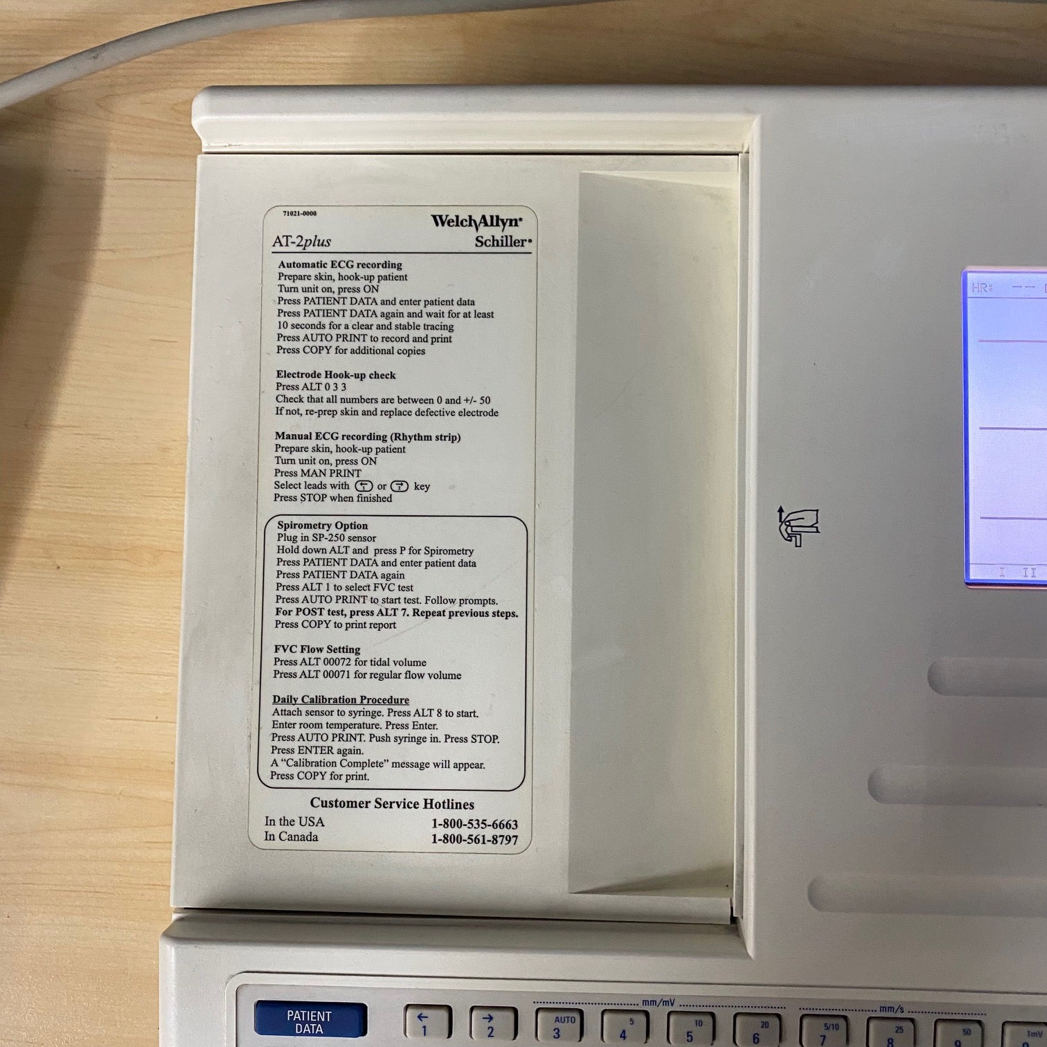 Welch Allyn Schiller AT-2 Plus ECG EKG - Schiller -Angelus Medical