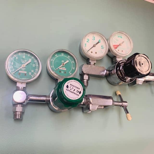 Western Enterprises Oxygen Regulator 2 (Used) - Western Medical -Angelus Medical