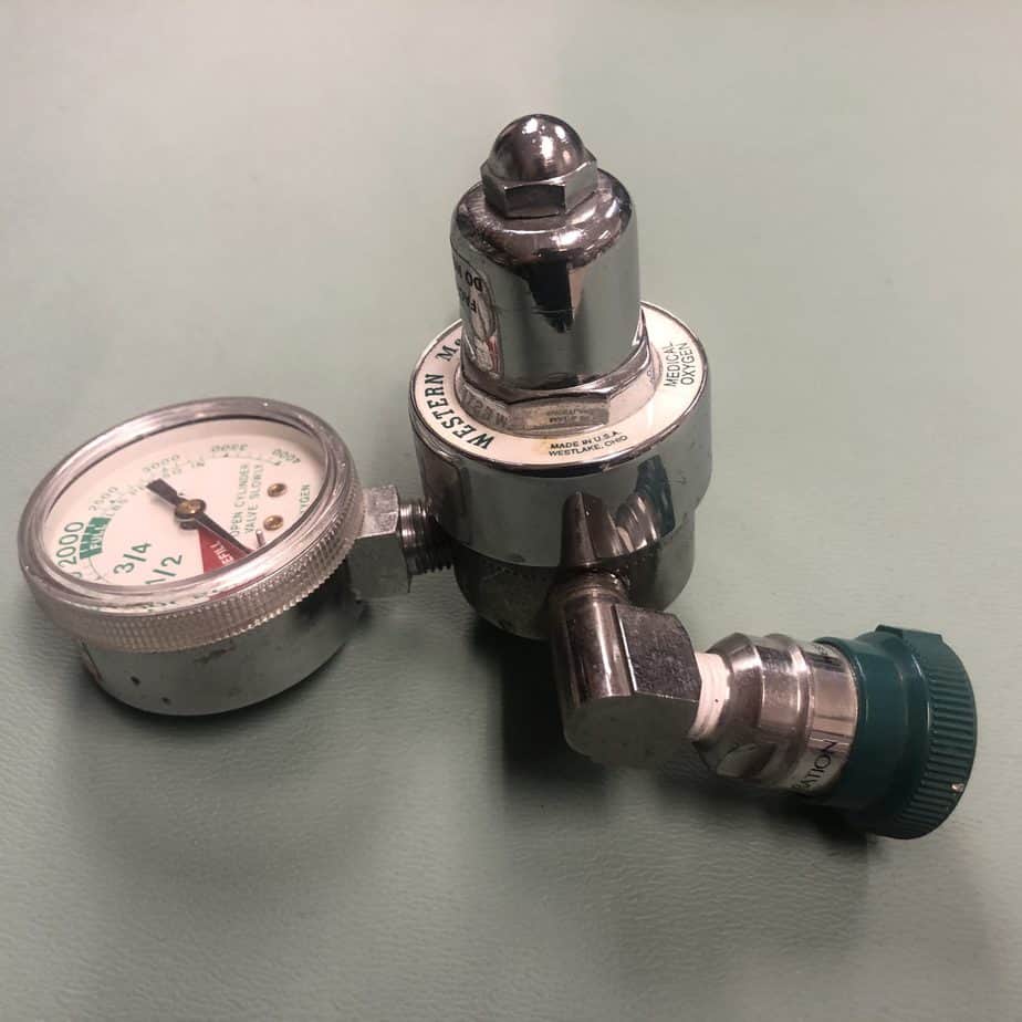 Western Enterprises Oxygen Regulator 2 (Used) - Western Medical -Angelus Medical