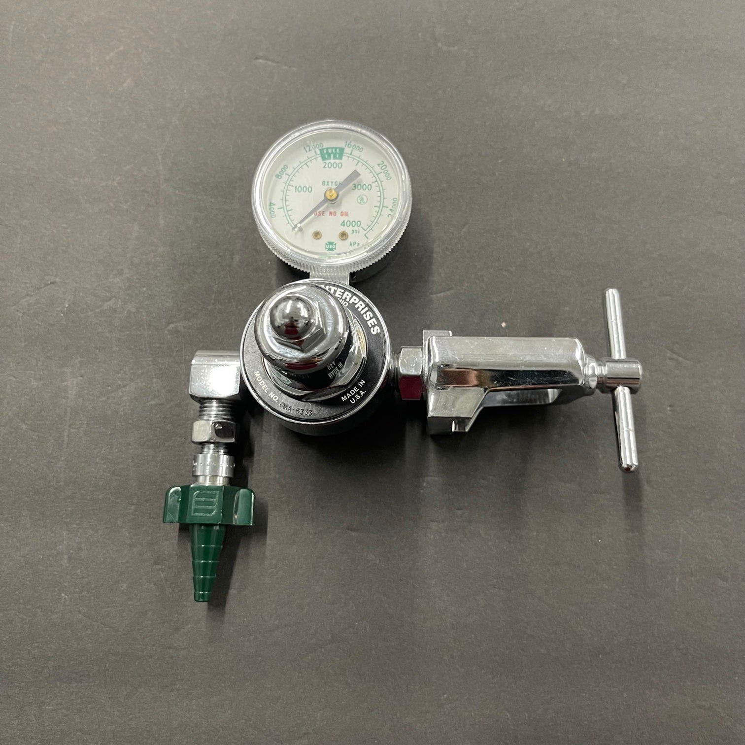 Western Enterprises Oxygen Regulator 3 (New) - Western Medical -Angelus Medical