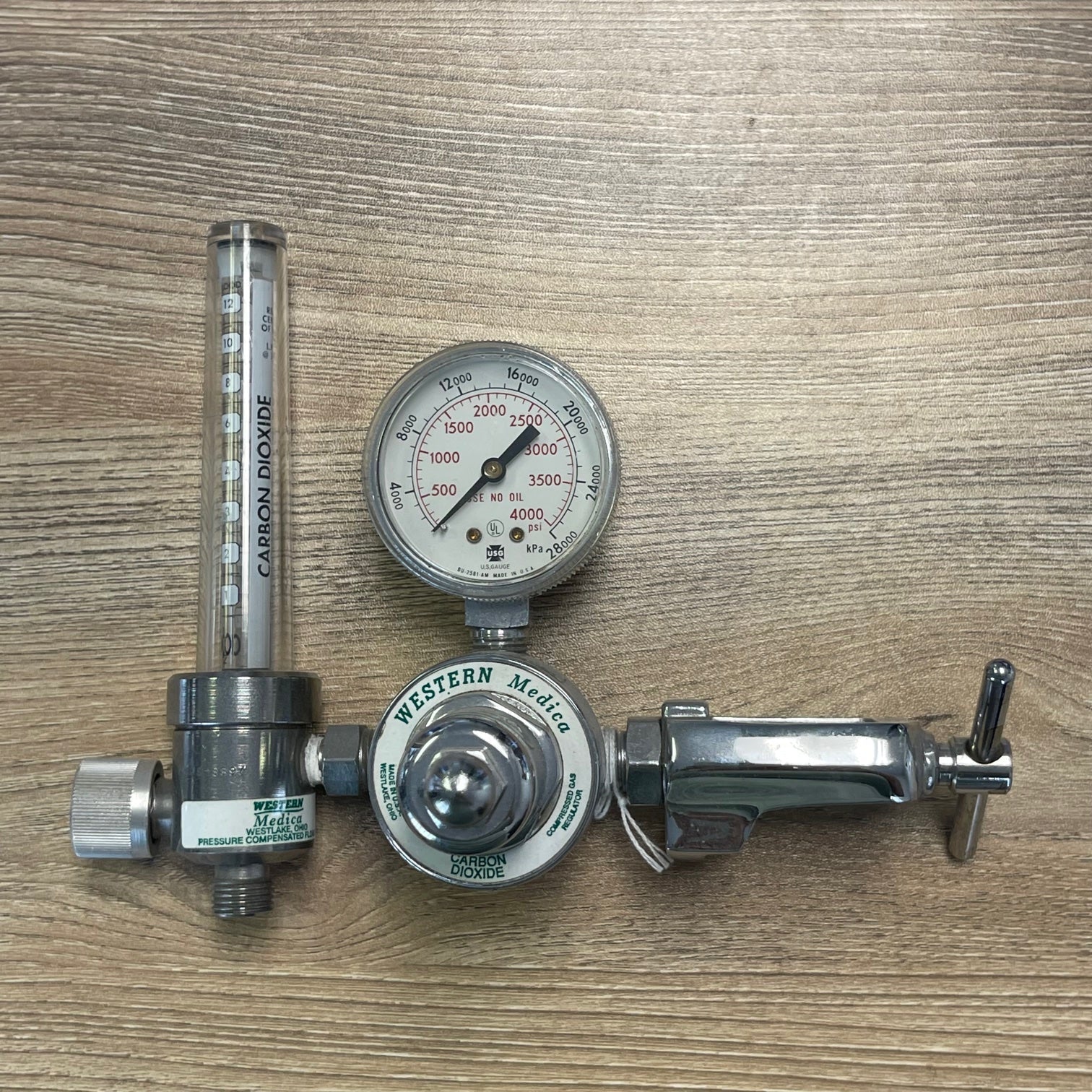 Western Medica Flow meter Carbon Dioxide (Used) - Western Medical -Angelus Medical