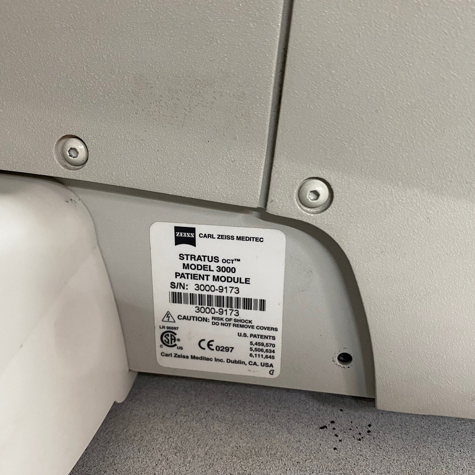 Zeiss Stratus 3000 OCT (Parts Only) - ZEISS -Angelus Medical
