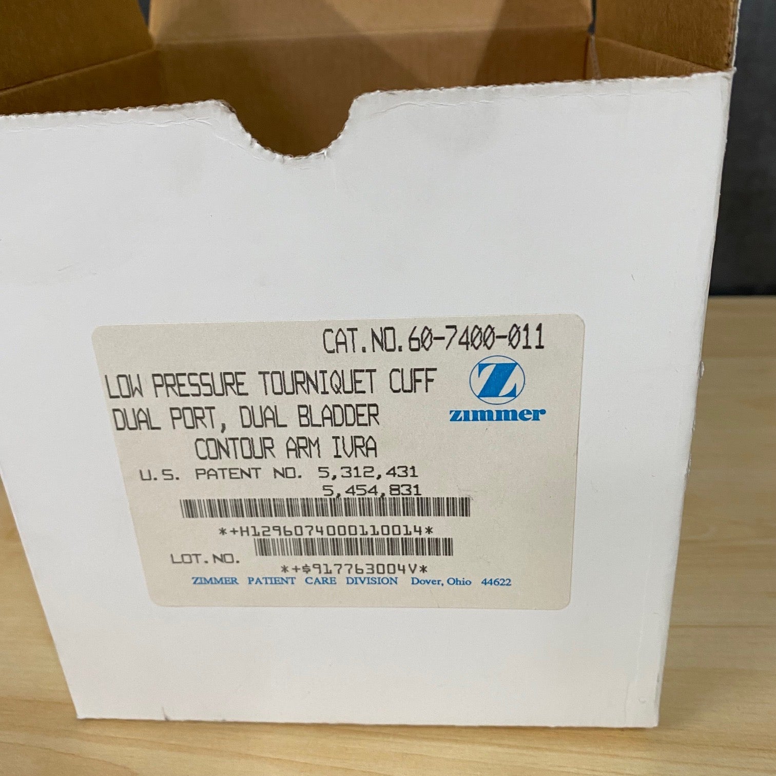 ZIMMER Low Pressure Tourniquet Cuff (New) - Zimmer -Angelus Medical